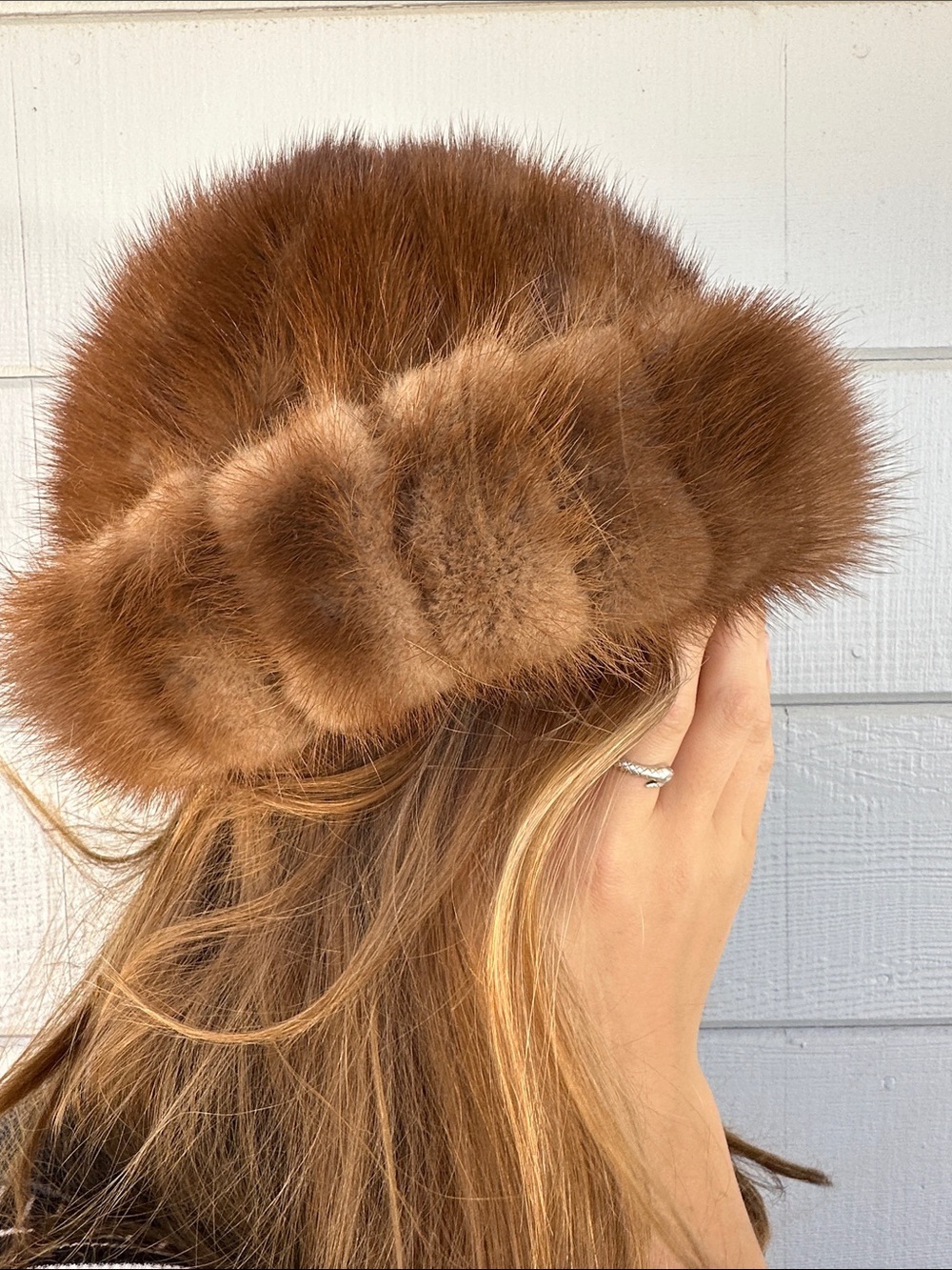 Real mink fur hat — Cozy Winter chic